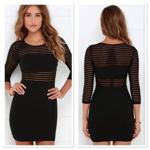 Lulu’s Perfect Mesh Bodycon Dress
